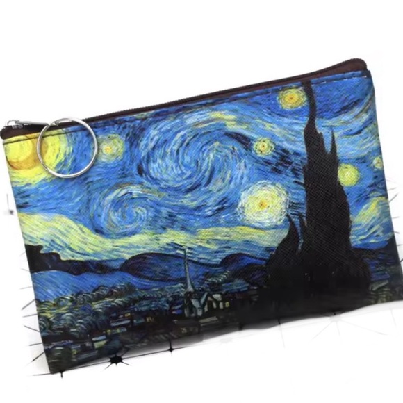 Van Gogh Handbags - Van Gogh Starry Night Accessory Pouch Multicolor Unisex Fashionable Orga…